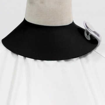 Силиконовый отрезной воротник для парикмахерской, черный