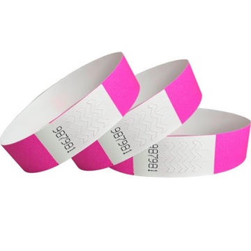 OPASKI NA RĘKĘ IDENTYFIKACYJNE WEJŚCIOWE 19MM KOLOR RÓŻOWY
