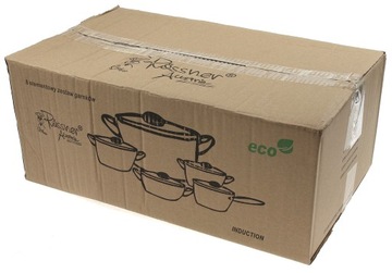 НАБОР ГОРШКОВ 8 шт. Набор ГОРШКОВ Кастрюля ИНДУКЦИЯ