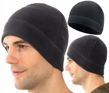 Теплая флисовая шапка-бини большого размера в стиле хипстер