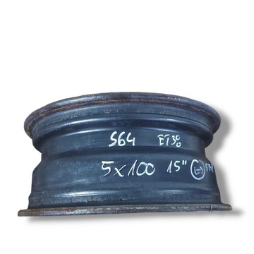 СТАЛЬНЫЕ КОЛЕСА 15 5x100 6J ET38 VW 1J0601027R