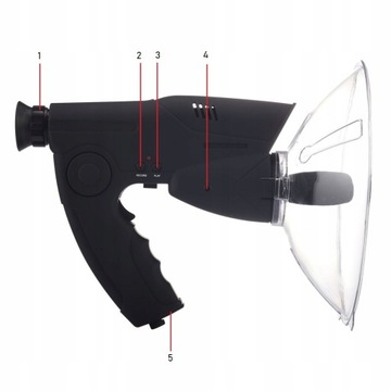 Подслушивание, бинокль, направленный шпионаж МИКРОФОН