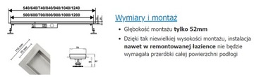 ВРАЩАЮЩИЙСЯ линейный желоб для душа 120 см