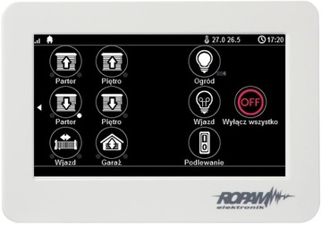 Сенсорная панель 4,3 дюйма в корпусе для поверхностного монтажа TPR-4WS-P NeoGSM-IP, Optima ROPAM