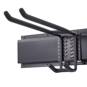 Гаражный инструмент организация 800 фунтов держатель стены 6 крючков 3 рельс сад инструменты