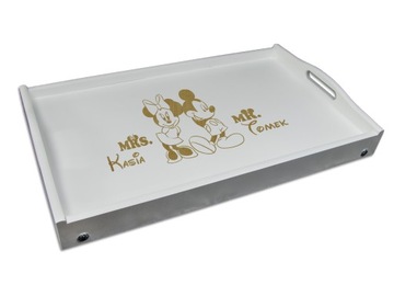 СТОЛ ДЛЯ ЗАВТРАКА ПОДАРОК ​​ДЛЯ ПАР НА ДЕНЬ ВАЛЕНТИНА СВАДЬБА С ГРАВИРОВКОЙ