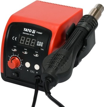 Stacja lutownicza z gorącym nadmuchem HOT AIR 750W YT-82457 YATO