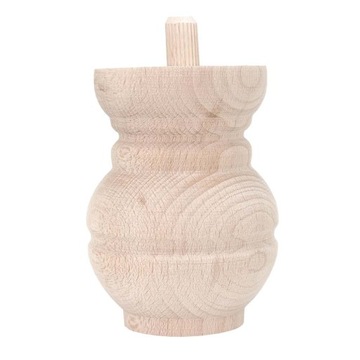 Toczona noga do mebli drewniana H-80 TOE-56 surowa