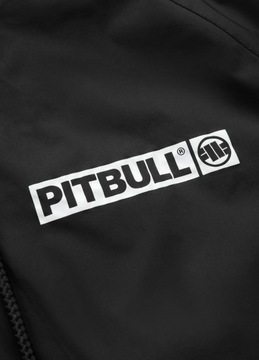 Męska Kurtka Przejściowa z Kapturem Pitbull Athletic Logo Wiatrówka