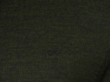 CALVIN KLEIN golf męski wełniany , khaki, XXL