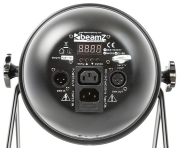 Светодиод PAR64 12 x 10 Вт RGB с дистанционным управлением и DMX BeamZ