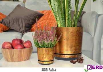 Красивый золотой вазон с блеском для кухни, гостиной, кабинета, 21 см Glamour LOFT