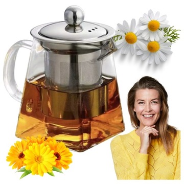 Заварочный чайник, стеклянный чайник, 0,95 л, с заварочным устройством, стеклянный кувшин