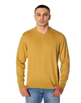 Cienki Sweterek Sweter Męski Serek S1S YTFC02 XXL