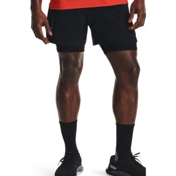 KRÓTKIE SPODENKI BIEGOWE MĘSKIE UNDER ARMOUR 2W1 S