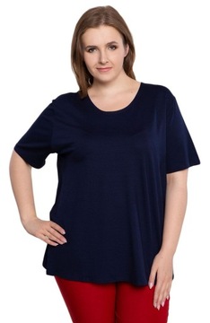 Klasyczna dzianinowa bluzka PLUS SIZE rozm. 48-62