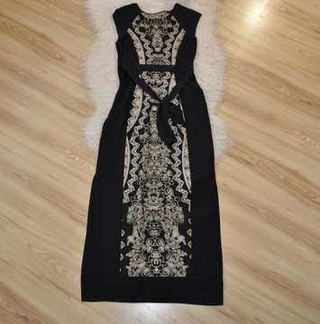 DOROTHY PERKINS SUKIENKA CIENKA MAXI WZORY ROZ 34