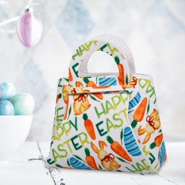 Wielkanocne torby na prezenty dla dzieci. Uchwyt na ciasteczka