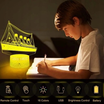 Титаник Ночник 3D детский ночник