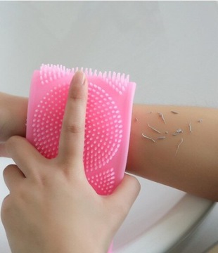 СИЛИКОНОВАЯ ЗАДНЯЯ ШАЙБА, МАССАЖЕРНАЯ ЩЕТКА