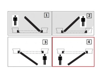 Скрытая дверь АЛЮМИНИЕВАЯ дверная коробка белая 80 Правое открывание наружу