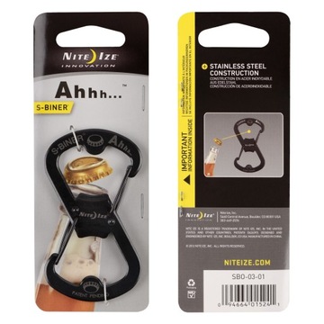 S-Biner Ahhh Открывалка для бутылок Black Nite Ize