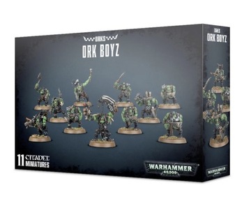 Warhammer 40k figurki Ork Boyz GamesWorkshop modele do sklejania malowania