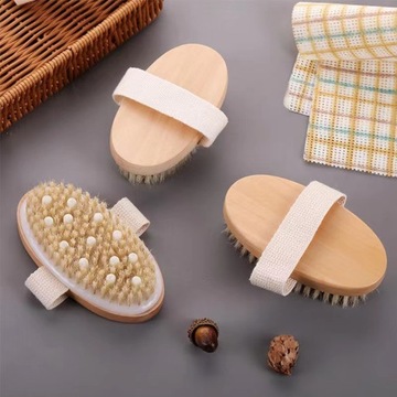 АНТИЦЕЛЛЮЛИТНАЯ УКРЕПЛЯЮЩАЯ ЩЕТКА ДЛЯ СУХОГО МАССАЖА ТЕЛА ОТ ЦЕЛЛЮЛИТА