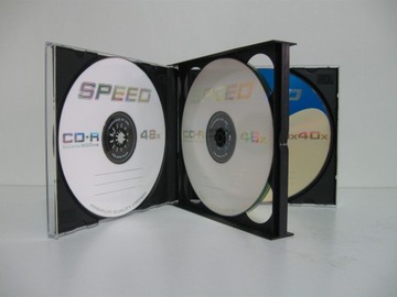 Pudełka na płyty CD x 4 standard czarne 10 sztuk