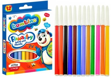 Бэмбино маркеры 12 цветов