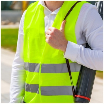 Светоотражающий жилет с напечатанным логотипом OHS ROAD WIZARD ONLINE