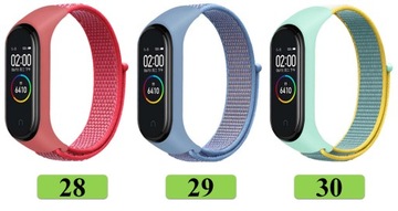 PASEK OPASKA BRANSOLETA do XIAOMI MI BAND 3/4/5/6/7 30 KOLORÓW