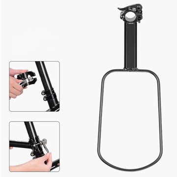 Седельная сумка Rockbros + ручка, вместительная, жесткая, устойчивая.