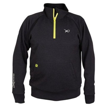 Bluza Wędkarska Matrix Minimal Sweater Black Marl+Lime r. M