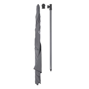 Прямоугольный садовый ЗОНТ, СЛОМАННЫЙ НАД СКАМЬЕЙ, 200c.