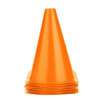 6 шт.. Футбольный тренировочный конус диаметром 18 см.