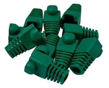OSŁONKA OSŁONA GUMOWA ODGIĘTKA DO WTYKU RJ45 10szt ZIELONE