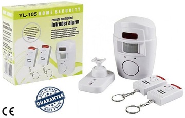 БЕСПРОВОДНАЯ СИГНАЛИЗАЦИЯ ДАТЧИК ДВИЖЕНИЯ + 2 ПУЛЬТА ПУЛЬТА 105 дБ