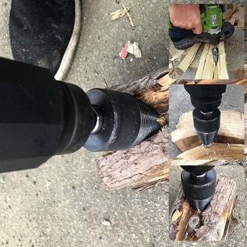 ВИНТ ДЛЯ РАСКОЛИВАНИЯ ДЕРЕВА СПИРАЛЬНАЯ СВЕРЛА 42мм 4 шт.