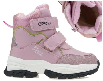 BUTY ZIMOWE DZIEWCZĘCE OCIEPLANE ŚNIEGOWCE 28