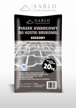 PIASEK KOSTKI BRUKOWEJ ZASYPKA FUGA KWARCOWY 20kg