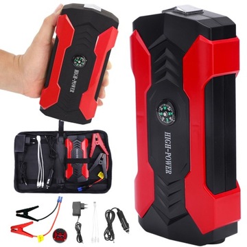 STRONG POWER BANK JUMP STARTER START BOOSTER 3IN1 ФАКЕЛ 28000 мАч + ЗАЖИМЫ