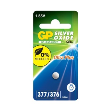 1x GP BATERIA GUZIKOWA SREBROWA 377F SR626SW 1,55V