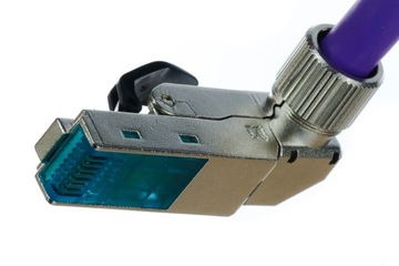 Wtyk kątowy RJ45 ekranowany 1,5A kat6A 10Gb MOLEX