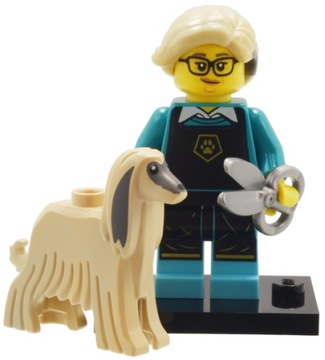 LEGO Minifigures Seria 25 Pet Groomer Fryzjer Psa col25-12