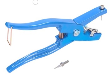 Чугунная машинка для сережек, длина 240 мм + игла x2