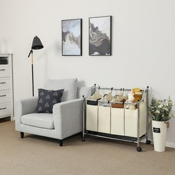 КОРЗИНА ДЛЯ БЕЛЬЯ Органайзер 4 ОТДЕЛЕНИЯ для сортировки серийных номеров