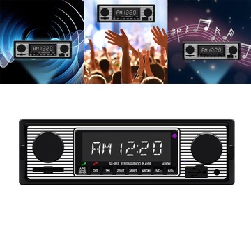 Винтажная автомобильная магнитола 12 В 1 Din стерео MP3-плеер USB
