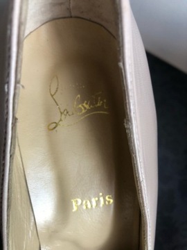 SKÓRZANE SZPILKI PLATFORMA CHRISTIAN LOUBOUTIN 41