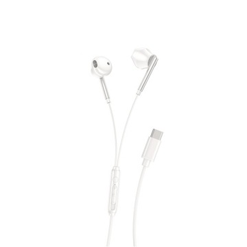 XO słuchawki przewodowe douszne do telefonów klasyczne EP66 USB-C białe
